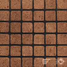 آجر نسوز پلاک آنتیک شاموتی 100x100x27mm